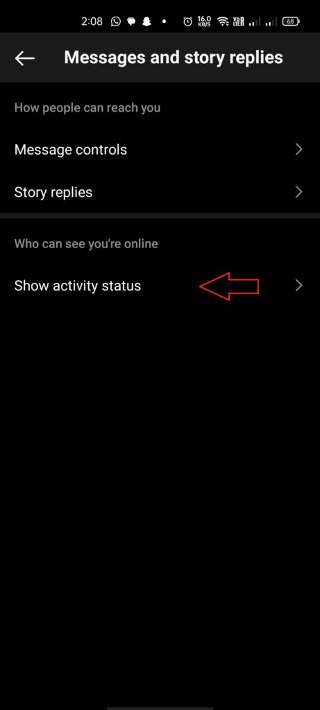 activity status on instagram